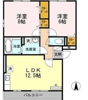 エクセラン旭が丘 壱番館の間取り画像