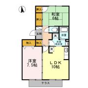 パインアベニューハイム Aの間取り画像