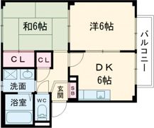 ハイツカームの間取り画像