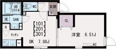 イクシオ竹ノ塚の間取り画像