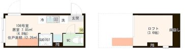 ハーモニーテラス千住河原町Ⅲの間取り画像