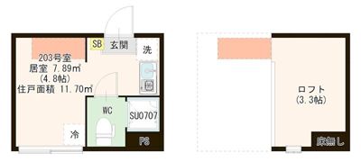 ハーモニーテラス千住河原町Ⅲの間取り画像