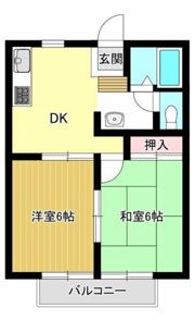 幸町・聖北ハイツB棟の間取り画像