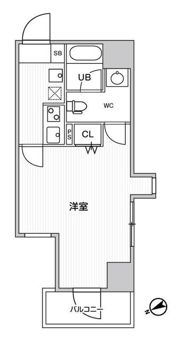 グラシアプレイス川崎駅前の間取り画像