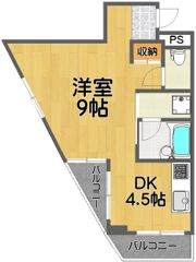 ドムール織田の間取り画像