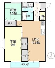 マンションルーブランB棟の間取り画像
