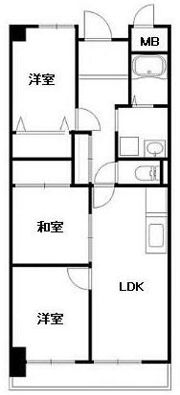 赤穂駅北ハイツの間取り画像