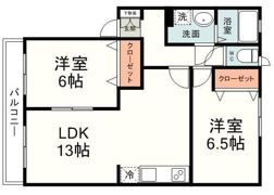 サニーベルジュⅠの間取り画像