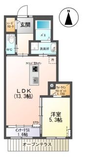 リトル パンド Ⅱの間取り画像