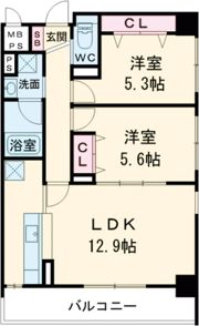 ラフィーネの間取り画像