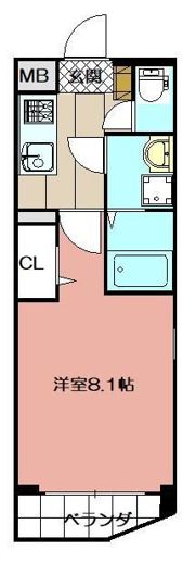 MDIプロスジョイア北九州市立大学前の間取り画像