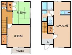フォレストコート岩切ⅡEの間取り画像