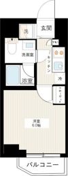ラヴェニール横浜蒔田の間取り画像
