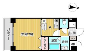 ポコアポコ明石鍛治屋町五番館の間取り画像