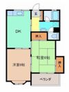 ドミ707の間取り画像
