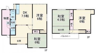 青空と若葉のアリエッタの間取り画像