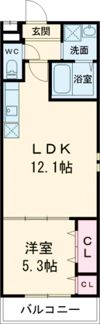 フジパレス立花町三丁目ウエストの間取り画像