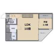 fluke t-front B棟の間取り画像