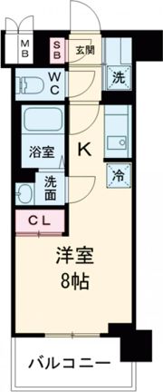 アスヴェル兵庫駅前の間取り画像