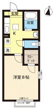 エクセルハイツの間取り画像