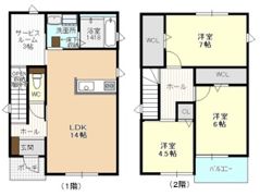 豊が丘2810KODATEXⅤBの間取り画像