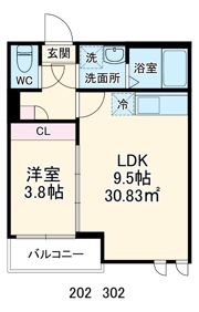 ボヌールメゾン川口元郷の間取り画像