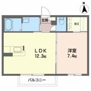 ソレイユBの間取り画像