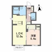 プログレスながい Aの間取り画像