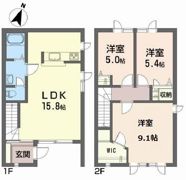 ディアス・パルモ虹ヶ丘Aの間取り画像