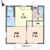 ディアパレスBの間取り画像