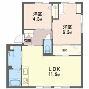 コーポ松浦 C棟の間取り画像