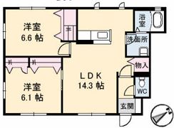 ジュネス牛田新町の間取り画像