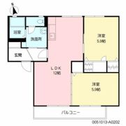 ディアス津福の間取り画像