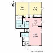 アリアガーデン A棟の間取り画像