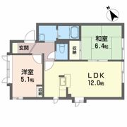 諏訪町壱番街 Bの間取り画像