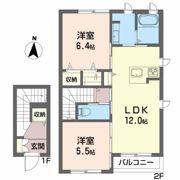 メゾンド由雅Bの間取り画像