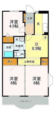 クレセールKの間取り画像