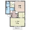 メビュース東城南Aの間取り画像