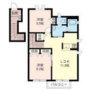 ヴィラ ウィスタリアの間取り画像