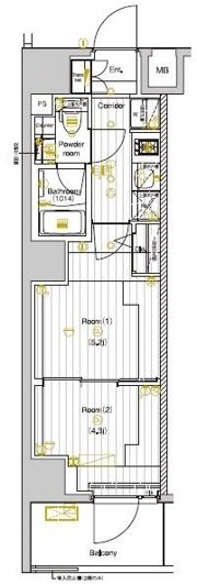 PREMIUM CUBE 両国DEUXの間取り画像