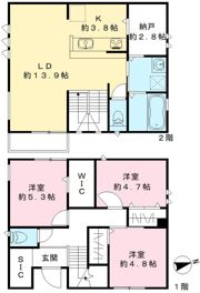 ユアメゾン多摩川 A棟の間取り画像