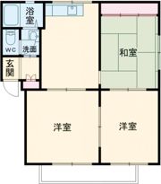 ディアス中の島の間取り画像