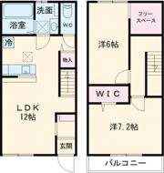 MAISONETTE LAND 苧ヶ瀬駅の間取り画像