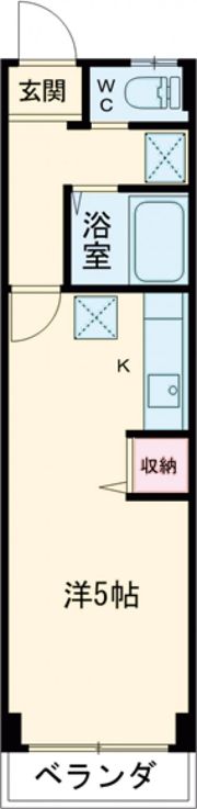 コーポ久部Ⅰの間取り画像