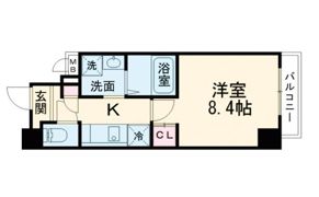 L’sステューディオ岡本の間取り画像