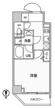 ｸﾞﾗｼｱﾌﾟﾚｲｽ錦糸町の間取り画像