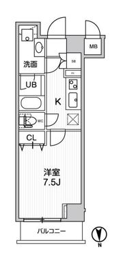 ｸﾞﾗﾝﾄﾞ神楽坂の間取り画像