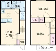 MAISONETTE LAND 川島松倉 Aの間取り画像