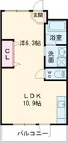 TKマンションの間取り画像