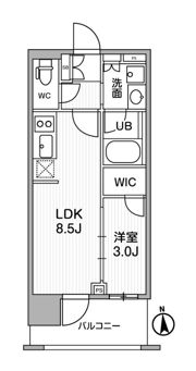 シーズンフラッツ新御徒町イーストの間取り画像